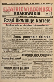 Ostatnie Wiadomości Krakowskie. 1937, nr 94