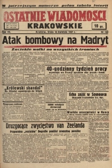 Ostatnie Wiadomości Krakowskie. 1937, nr 102