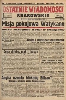 Ostatnie Wiadomości Krakowskie. 1937, nr 103