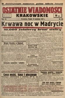 Ostatnie Wiadomości Krakowskie. 1937, nr 104