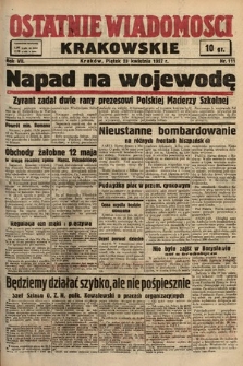 Ostatnie Wiadomości Krakowskie. 1937, nr 111