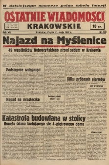 Ostatnie Wiadomości Krakowskie. 1937, nr 139