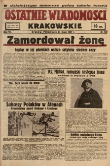 Ostatnie Wiadomości Krakowskie. 1937, nr 142
