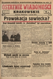 Ostatnie Wiadomości Krakowskie. 1937, nr 156