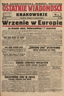 Ostatnie Wiadomości Krakowskie. 1937, nr 164