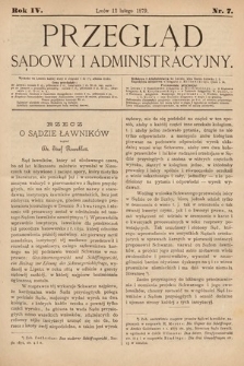 Przegląd Sądowy i Administracyjny. 1879, nr 7