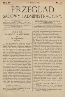 Przegląd Sądowy i Administracyjny. 1879, nr 11