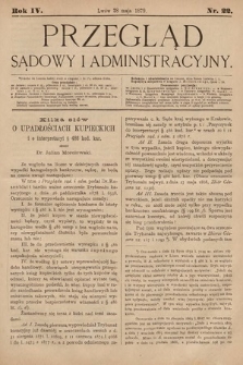 Przegląd Sądowy i Administracyjny. 1879, nr 22