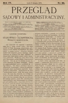 Przegląd Sądowy i Administracyjny. 1879, nr 32