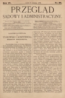 Przegląd Sądowy i Administracyjny. 1879, nr 38