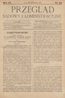 Przegląd Sądowy i Administracyjny. 1879, nr 44