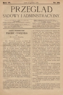 Przegląd Sądowy i Administracyjny. 1879, nr 50