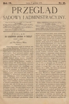 Przegląd Sądowy i Administracyjny. 1879, nr 51