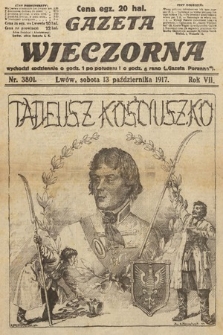 Gazeta Wieczorna. 1917, nr 3801