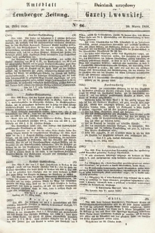 Amtsblatt zur Lemberger Zeitung = Dziennik Urzędowy do Gazety Lwowskiej. 1850, nr 66