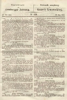 Amtsblatt zur Lemberger Zeitung = Dziennik Urzędowy do Gazety Lwowskiej. 1850, nr 120
