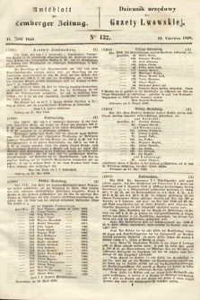 Amtsblatt zur Lemberger Zeitung = Dziennik Urzędowy do Gazety Lwowskiej. 1850, nr 132