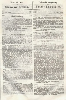 Amtsblatt zur Lemberger Zeitung = Dziennik Urzędowy do Gazety Lwowskiej. 1850, nr 157