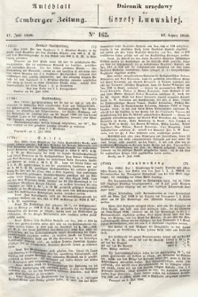 Amtsblatt zur Lemberger Zeitung = Dziennik Urzędowy do Gazety Lwowskiej. 1850, nr 162