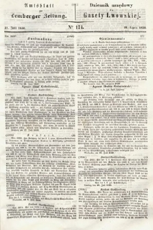 Amtsblatt zur Lemberger Zeitung = Dziennik Urzędowy do Gazety Lwowskiej. 1850, nr 174
