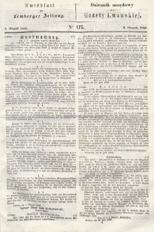 Amtsblatt zur Lemberger Zeitung = Dziennik Urzędowy do Gazety Lwowskiej. 1850, nr 177