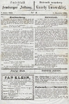 Amtsblatt zur Lemberger Zeitung = Dziennik Urzędowy do Gazety Lwowskiej. 1865, nr 5