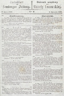 Amtsblatt zur Lemberger Zeitung = Dziennik Urzędowy do Gazety Lwowskiej. 1865, nr 6
