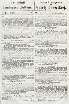 Amtsblatt zur Lemberger Zeitung = Dziennik Urzędowy do Gazety Lwowskiej. 1865, nr 11
