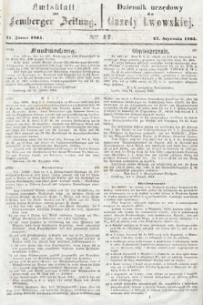 Amtsblatt zur Lemberger Zeitung = Dziennik Urzędowy do Gazety Lwowskiej. 1865, nr 17