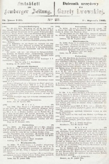 Amtsblatt zur Lemberger Zeitung = Dziennik Urzędowy do Gazety Lwowskiej. 1865, nr 23