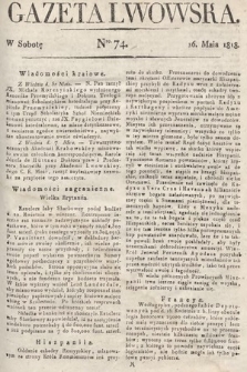 Gazeta Lwowska. 1818, nr 74