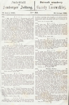 Amtsblatt zur Lemberger Zeitung = Dziennik Urzędowy do Gazety Lwowskiej. 1865, nr 33