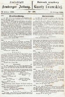 Amtsblatt zur Lemberger Zeitung = Dziennik Urzędowy do Gazety Lwowskiej. 1865, nr 38