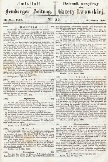 Amtsblatt zur Lemberger Zeitung = Dziennik Urzędowy do Gazety Lwowskiej. 1865, nr 57