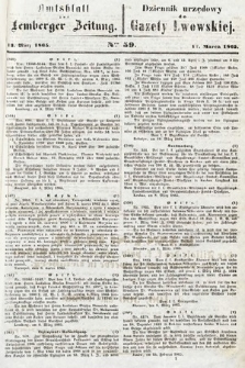 Amtsblatt zur Lemberger Zeitung = Dziennik Urzędowy do Gazety Lwowskiej. 1865, nr 59