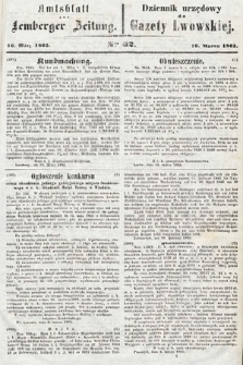 Amtsblatt zur Lemberger Zeitung = Dziennik Urzędowy do Gazety Lwowskiej. 1865, nr 62
