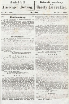 Amtsblatt zur Lemberger Zeitung = Dziennik Urzędowy do Gazety Lwowskiej. 1865, nr 66