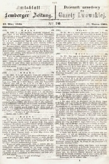 Amtsblatt zur Lemberger Zeitung = Dziennik Urzędowy do Gazety Lwowskiej. 1865, nr 70