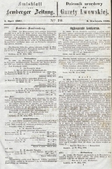 Amtsblatt zur Lemberger Zeitung = Dziennik Urzędowy do Gazety Lwowskiej. 1865, nr 76