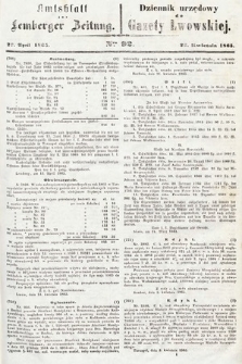 Amtsblatt zur Lemberger Zeitung = Dziennik Urzędowy do Gazety Lwowskiej. 1865, nr 92