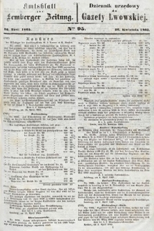 Amtsblatt zur Lemberger Zeitung = Dziennik Urzędowy do Gazety Lwowskiej. 1865, nr 95