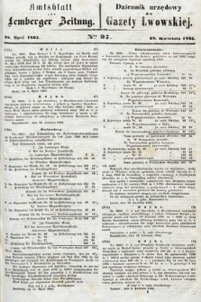 Amtsblatt zur Lemberger Zeitung = Dziennik Urzędowy do Gazety Lwowskiej. 1865, nr 97