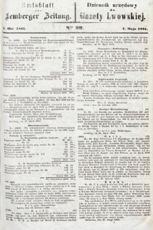 Amtsblatt zur Lemberger Zeitung = Dziennik Urzędowy do Gazety Lwowskiej. 1865, nr 99
