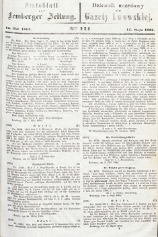 Amtsblatt zur Lemberger Zeitung = Dziennik Urzędowy do Gazety Lwowskiej. 1865, nr 111