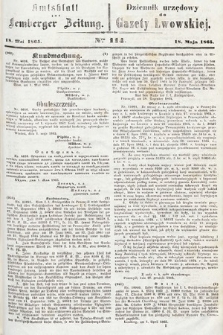Amtsblatt zur Lemberger Zeitung = Dziennik Urzędowy do Gazety Lwowskiej. 1865, nr 114