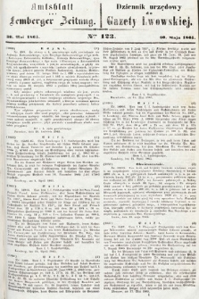 Amtsblatt zur Lemberger Zeitung = Dziennik Urzędowy do Gazety Lwowskiej. 1865, nr 123
