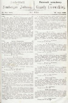 Amtsblatt zur Lemberger Zeitung = Dziennik Urzędowy do Gazety Lwowskiej. 1865, nr 124