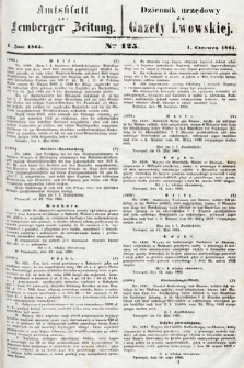 Amtsblatt zur Lemberger Zeitung = Dziennik Urzędowy do Gazety Lwowskiej. 1865, nr 125
