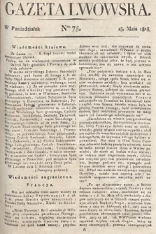 Gazeta Lwowska. 1818, nr 75