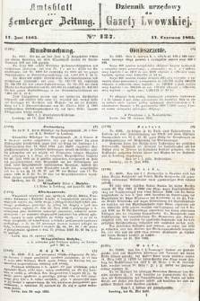 Amtsblatt zur Lemberger Zeitung = Dziennik Urzędowy do Gazety Lwowskiej. 1865, nr 137
